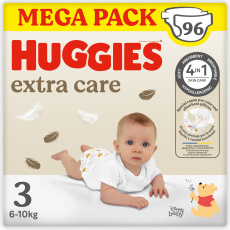 HUGGIES® Pleny jednorázové Extra Care vel. 3 (6-10 kg), 96 ks BOX