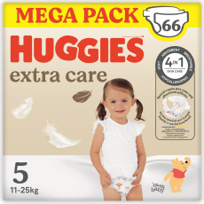 HUGGIES® Pleny jednorázové Extra Care vel. 5 (12-17 ks), 66 ks BOX