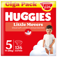 HUGGIES® Pleny jednorázové Little Movers vel. 5 (11-25 kg), 126 ks BOX