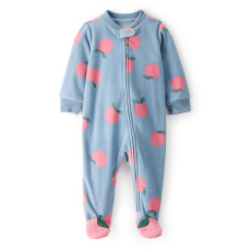 CARTER'S Overal na zip fleece Sleep & Play blue Apple dívka 6m/vel.68 CARTER'S Overal na zip fleece Sleep & Play blue Apple dívka 6m/vel.68
