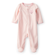 CARTER'S Overal na zip fleece Sleep & Play růžový Deer pocket dívka 9m/vel.74 CARTER'S Overal na zip fleece Sleep & Play růžový Deer pocket dívka 9m/vel.74