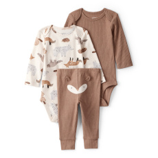 CARTER'S Set 3dílný body dl. rukáv 2 ks, kalhoty brown Fox chlapec 3m/vel.62 CARTER'S Set 3dílný body dl. rukáv 2 ks, kalhoty brown Fox chlapec 3m/vel.62