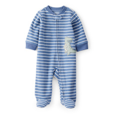 CARTER'S Overal na zip fleece Sleep & Play blue Dino chlapec NB/vel.56
