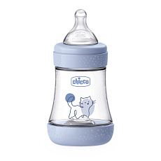 CHICCO Láhev kojenecká antikoliková Perfect5 150 ml chlapec pomalý průtok 0m+ CHICCO Láhev kojenecká antikoliková Perfect5 150 ml chlapec pomalý průtok 0m+