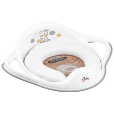 MALTEX Redukce na WC s úchyty měkká Zebra - White