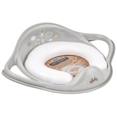 MALTEX Redukce na WC s úchyty měkká Zebra - Grey