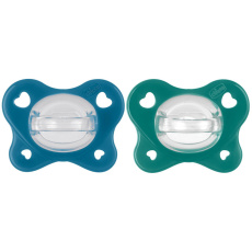 CHICCO Šidítko PhysioForma® Dual Soft modré 16-36m, 2 ks CHICCO Šidítko PhysioForma® Dual Soft modré 16-36m, 2 ks