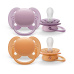 Philips AVENT Šidítko Ultrasoft Premium neutral 6-18m dívka, 2 ks