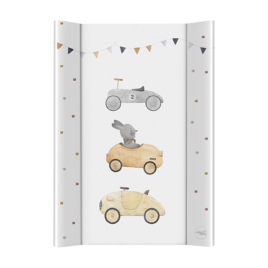 CEBA BABY Podložka přebalovací 2-hranná měkká (50x70) Basic Bunny Driver