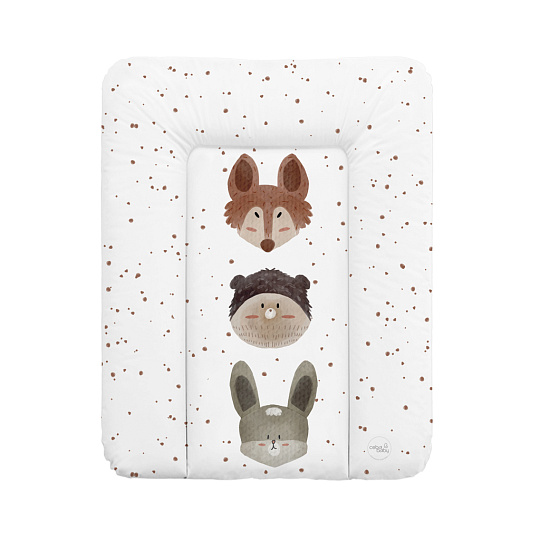 CEBA BABY Podložka přebalovací měkká malá (50x70) Basic Cute Animals