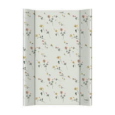 CEBA BABY Podložka přebalovací 2-hranná s pevnou deskou (50x70) Ultra Light Floral Breeze