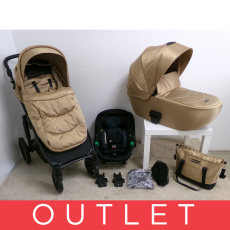 KINDERKRAFT SELECT Kočárek kombinovaný 3v1 Prime 2 Sandrose Beige, Premium