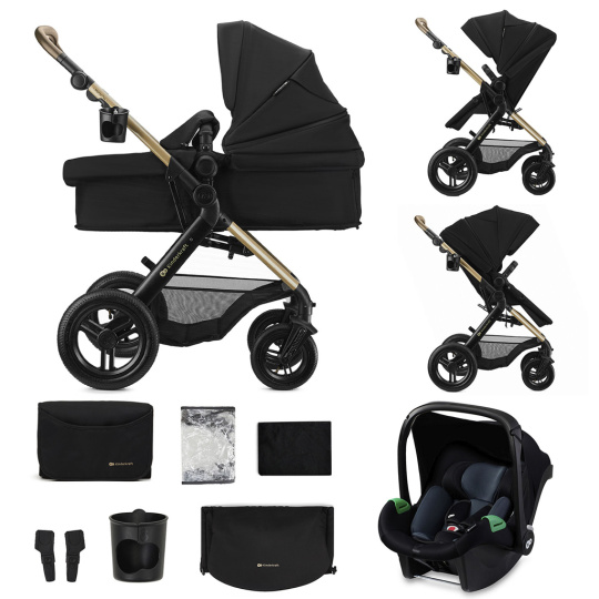 KINDERKRAFT Kočárek kombinovaný 3v1 Moov 2 XL Air Black KINDERKRAFT Kočárek kombinovaný 3v1 Moov 2 XL Air Black