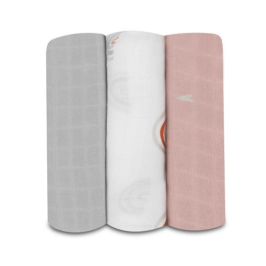 LIONELO Bambusové pleny Bamboo Set Rainbow, 3 ks