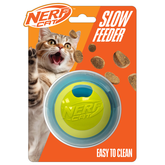 NERF CAT Hračka pro kočky míček na pamlsky 9 cm NERF CAT Hračka pro kočky míček na pamlsky 9 cm