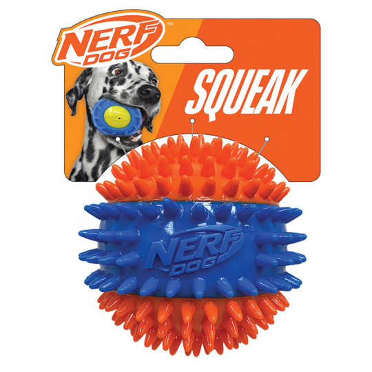 NERF DOG Hračka pro psy pískací míček se spiky 6,9 cm NERF DOG Hračka pro psy pískací míček se spiky 6,9 cm