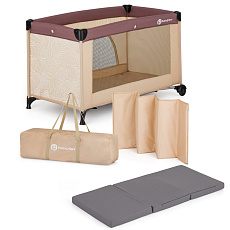 PETITE&MARS Postýlka cestovní Nyja s matrací Foldie, Urban Jungle Sand PETITE&MARS Postýlka cestovní Nyja s matrací Foldie, Urban Jungle Sand