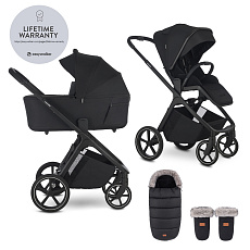 EASYWALKER Set kočárek 2v1 Zoey Go Pure Black XL s příslušenstvím EASYWALKER Set kočárek 2v1 Zoey Go Pure Black XL s příslušenstvím