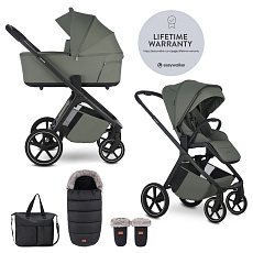 EASYWALKER Set kočárek 2v1 Zoey Go Mineral Green XXL Limited s příslušenstvím EASYWALKER Set kočárek 2v1 Zoey Go Mineral Green XXL Limited s příslušenstvím