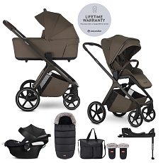 EASYWALKER Set kočárek 4v1 Zoey Go Chestnut Brown XXL Limited + CBX Aton B2 i-Size + Cybex Base One EASYWALKER Set kočárek 4v1 Zoey Go Chestnut Brown XXL Limited + CBX Aton B2 i-Size + Cybex Base One
