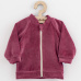 Kojenecká semišková mikina New Baby Suede clothes růžovo fialová
