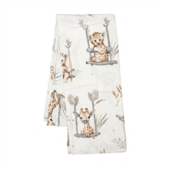 Flanelová plena s potiskem New Baby ZOO beige Flanelová plena s potiskem New Baby ZOO beige