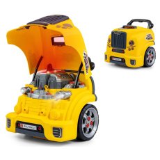 Realistický model přední části auta s otevírací kapotou Milly Mally N-GINE yellow
