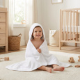 Dětská froté osuška s kapucí New Baby 100x100 cm white