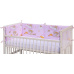 Scarlett Mantinel do postýlky 4dílný - Scarlett Mráček - 180 x 30 cm - růžový