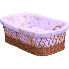 Scarlett Mojžíšův košík pro miminko Scarlett Mráček - růžová Scarlett Mojžíšův košík pro miminko Scarlett Mráček - růžová