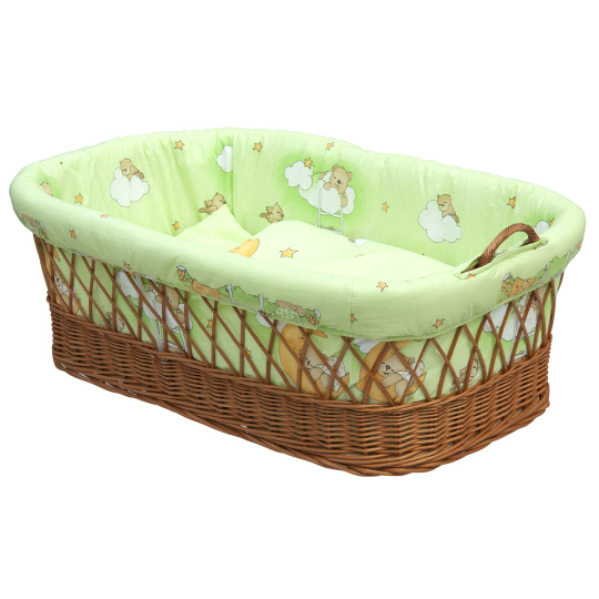 Scarlett Mojžíšův košík pro miminko Scarlett Mráček - zelená