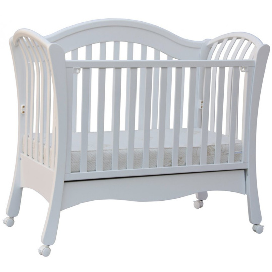 Scarlett Dětská postýlka se šuplíkem k posteli rodičů Scarlett Valencie - bílá (buk) - 120 x 60 cm Scarlett Dětská postýlka se šuplíkem k posteli rodičů Scarlett Valencie - bílá (buk) - 120 x 60 cm