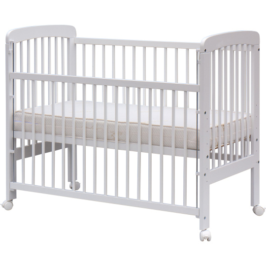 Scarlett Dětská postýlka Scarlett MÍŠA - bílá (buk) - stahovací bočnice - 120 x 60 cm Scarlett Dětská postýlka Scarlett MÍŠA - bílá (buk) - stahovací bočnice - 120 x 60 cm