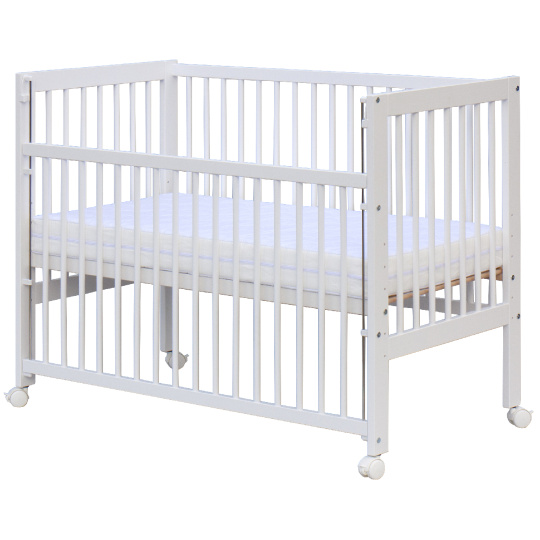 Scarlett Dětská postýlka Scarlett Perta - bílá (buk) - stahovací bočnice - 120 x 60 cm Scarlett Dětská postýlka Scarlett Perta - bílá (buk) - stahovací bočnice - 120 x 60 cm