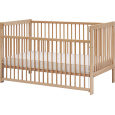 Scarlett Dětská postýlka Scarlett Perta - přírodní (buk) - stahovací bočnice - 140 x 70 cm