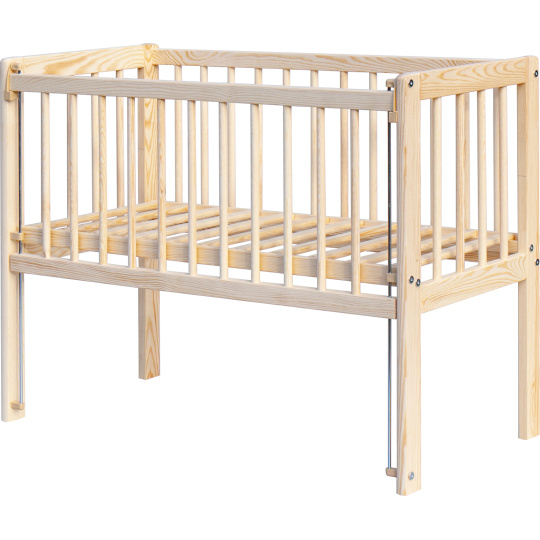 Scarlett Přístavní dětská postýlka k posteli rodičů - přírodní ECO - 90x41cm Scarlett Přístavní dětská postýlka k posteli rodičů - přírodní ECO - 90x41cm