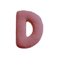 MEALINI Plyšové písmeno Růžové D