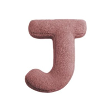 MEALINI Plyšové písmeno Růžové J