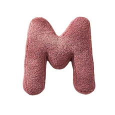 MEALINI Plyšové písmeno Růžové M