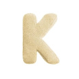 MEALINI Plyšové písmeno Krémové K