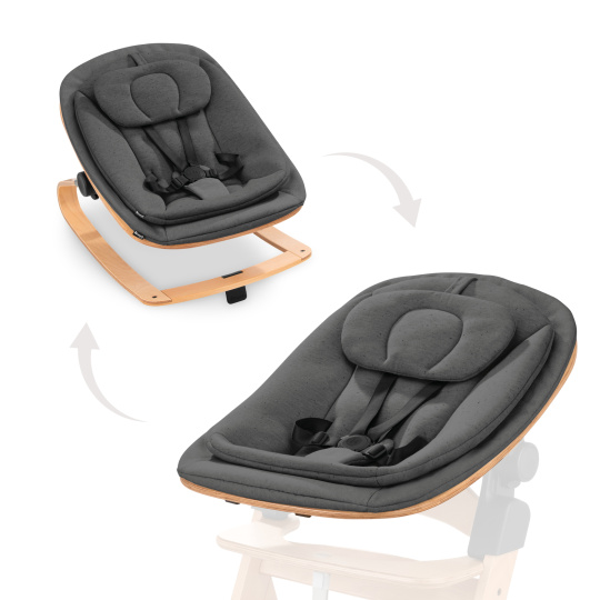 Hauck Křesílko Bouncer Eco 3v1 na židličky Alpha+/Beta+ Deep Grey Hauck Křesílko Bouncer Eco 3v1 na židličky Alpha+/Beta+ Deep Grey