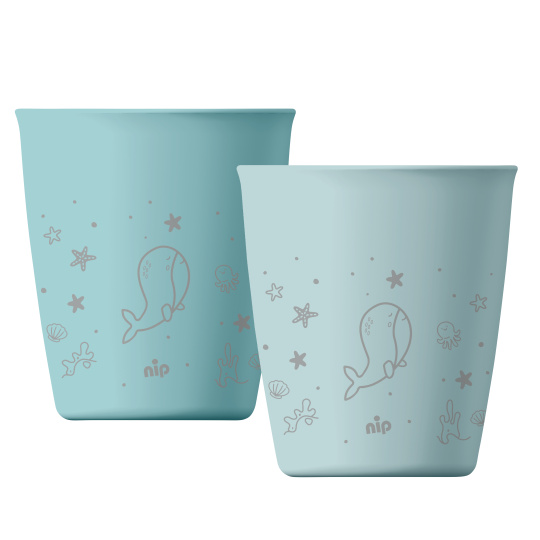 NIP NATURE line kalíšek, 12m+, 2ks, blue