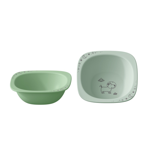 NIP NATURE line miska, 4m+, 2ks, green