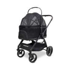 Wonderfold Pet Kočárek P3 pro psy 2v1 do 22,7 kg (kočárek+přepravní taška) jet black