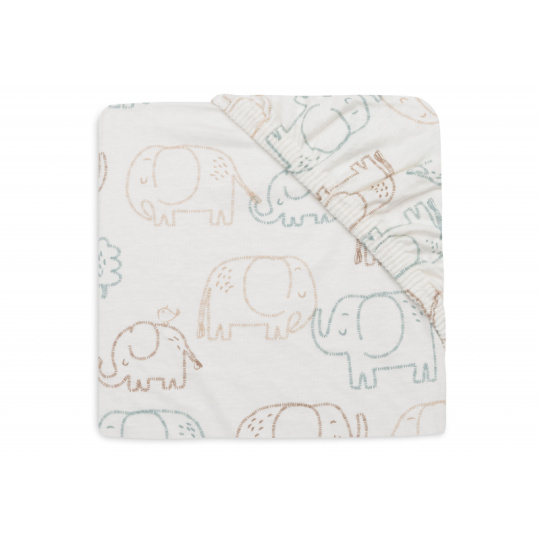 Prostěradlo napínací 120x60 cm Elephant Tales Prostěradlo napínací 120x60 cm Elephant Tales