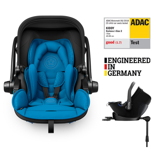 KIDDY Autosedačka Evoluna i-size 2 + Isofix základna 40-83 cm Sky Blue