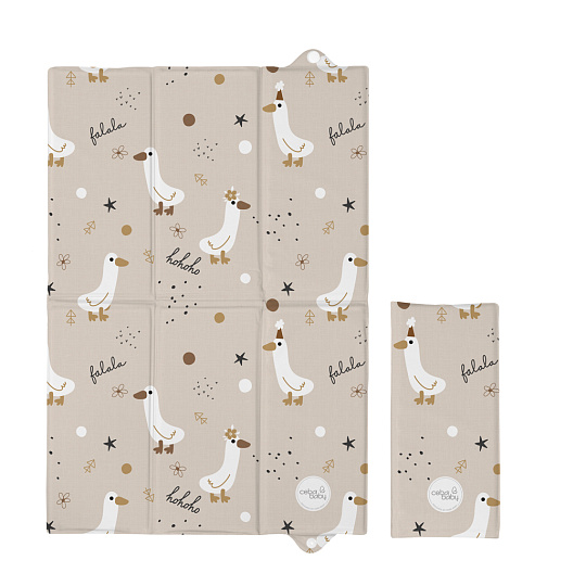 CEBA BABY Podložka přebalovací cestovní (60x40) Basic Crazy Ducks