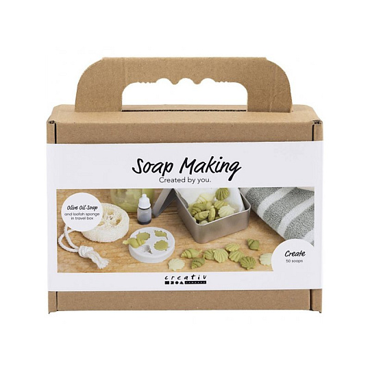 Kreativní sada výroba mýdla Seashells Olive Green