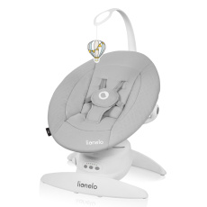 LIONELO Dětské lehátko Iris Grey Concrete, 0m+ LIONELO Dětské lehátko Iris Grey Concrete, 0m+