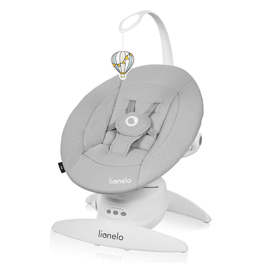 LIONELO Dětské lehátko Iris Grey Concrete, 0m+